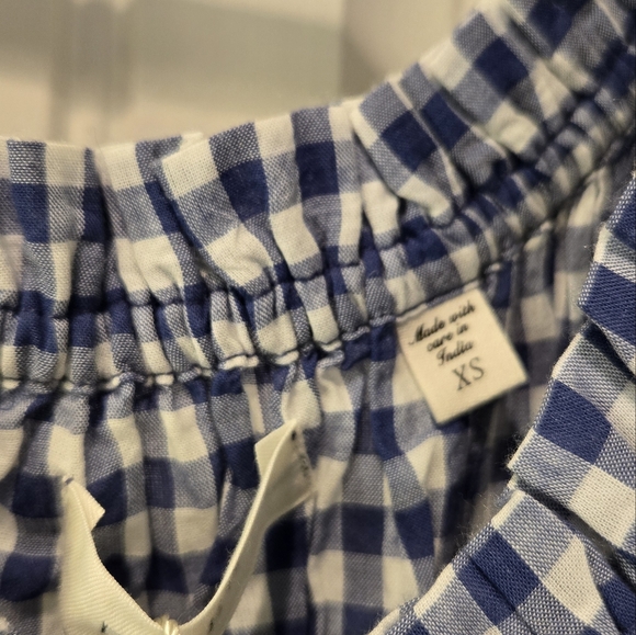 NWT Doen Emmaretta Blue Gingham XS - Picture 7 of 8